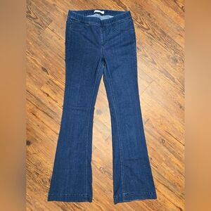 cello pull on flare jeans S tall great cond. cool soft comfy easy boho